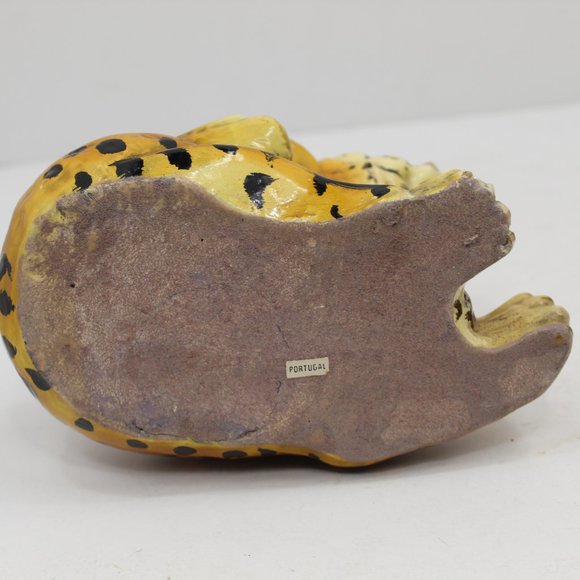 Vintage MCM Leopard Cub Figurine Sculpture Portugal - Picture 8 of 10